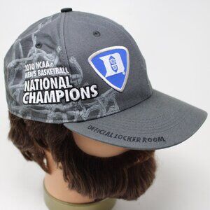 Nike Duke Blue Devil Hat OSFM Gray 2010‎ Championship Official Locker Room Cap